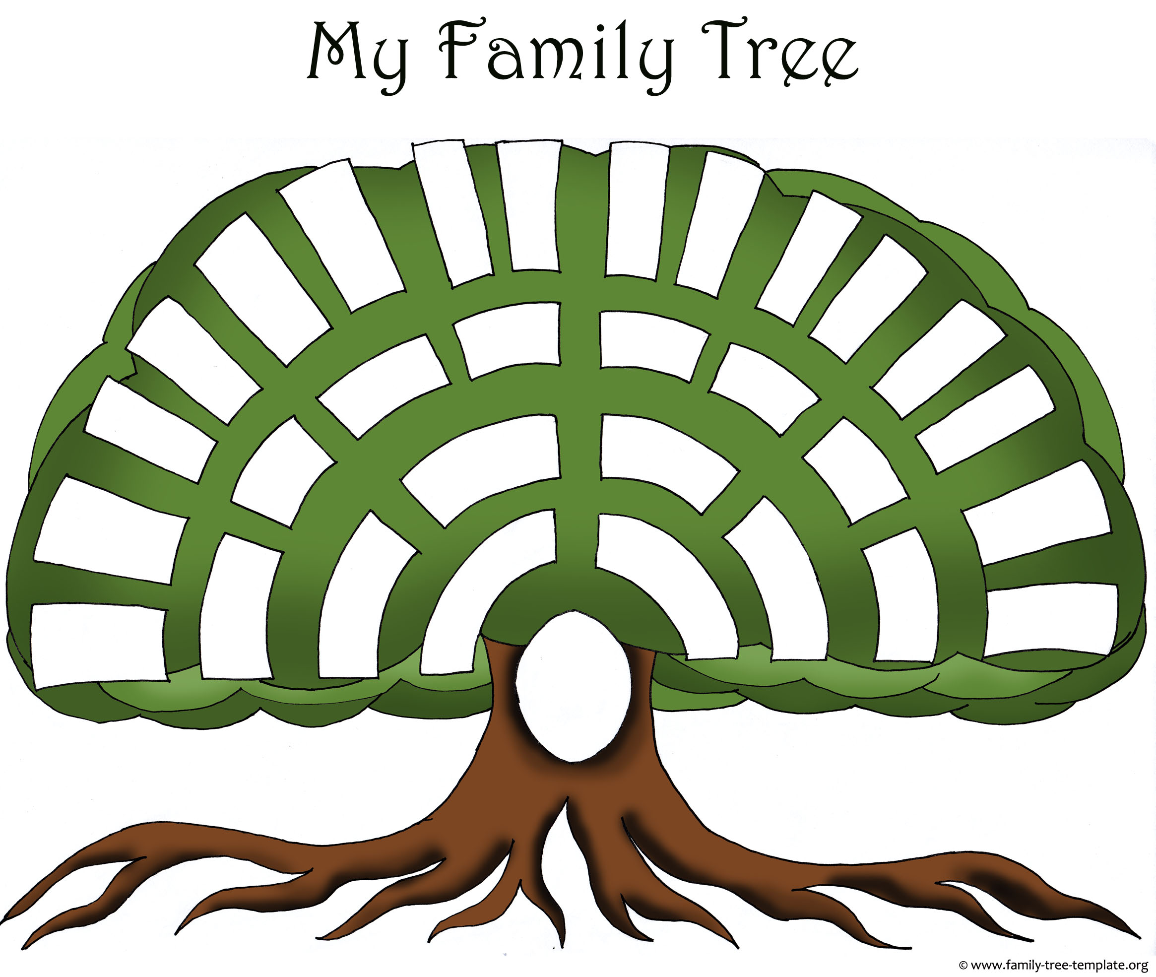 Tree Templates   Genealogy Clipart For Your Ancestry Map   Family Tree