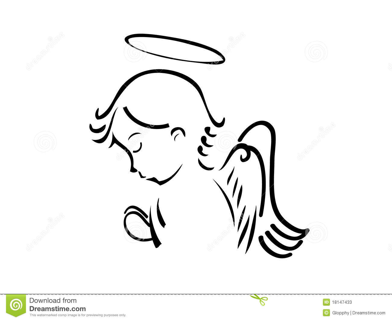 Angel Praying Stock Photos   Image  18147433