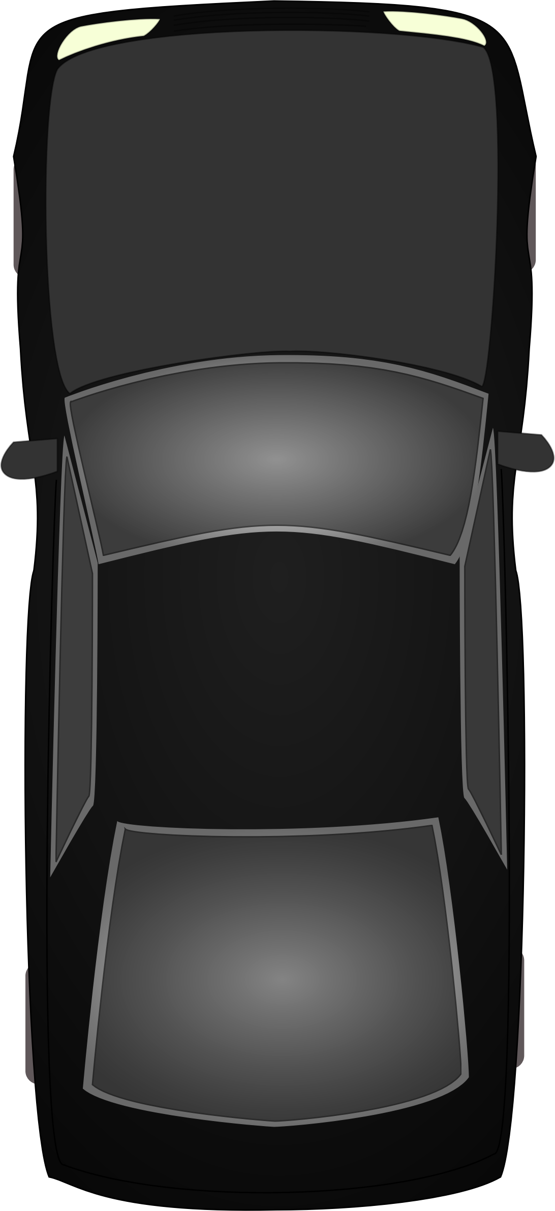 Black Car Topview