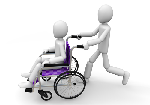 Walk   Wheelchair   Staff   Illustration   Free Material