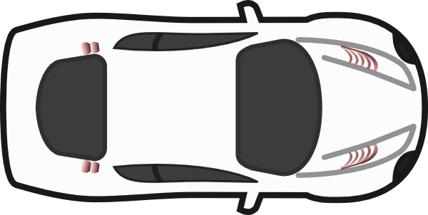 White Car   Top View Clip Art At Clker Com   Vector Clip Art Online