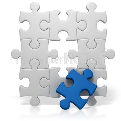 Blue Puzzle Piece Missing   Business And Finance   Great Clipart For