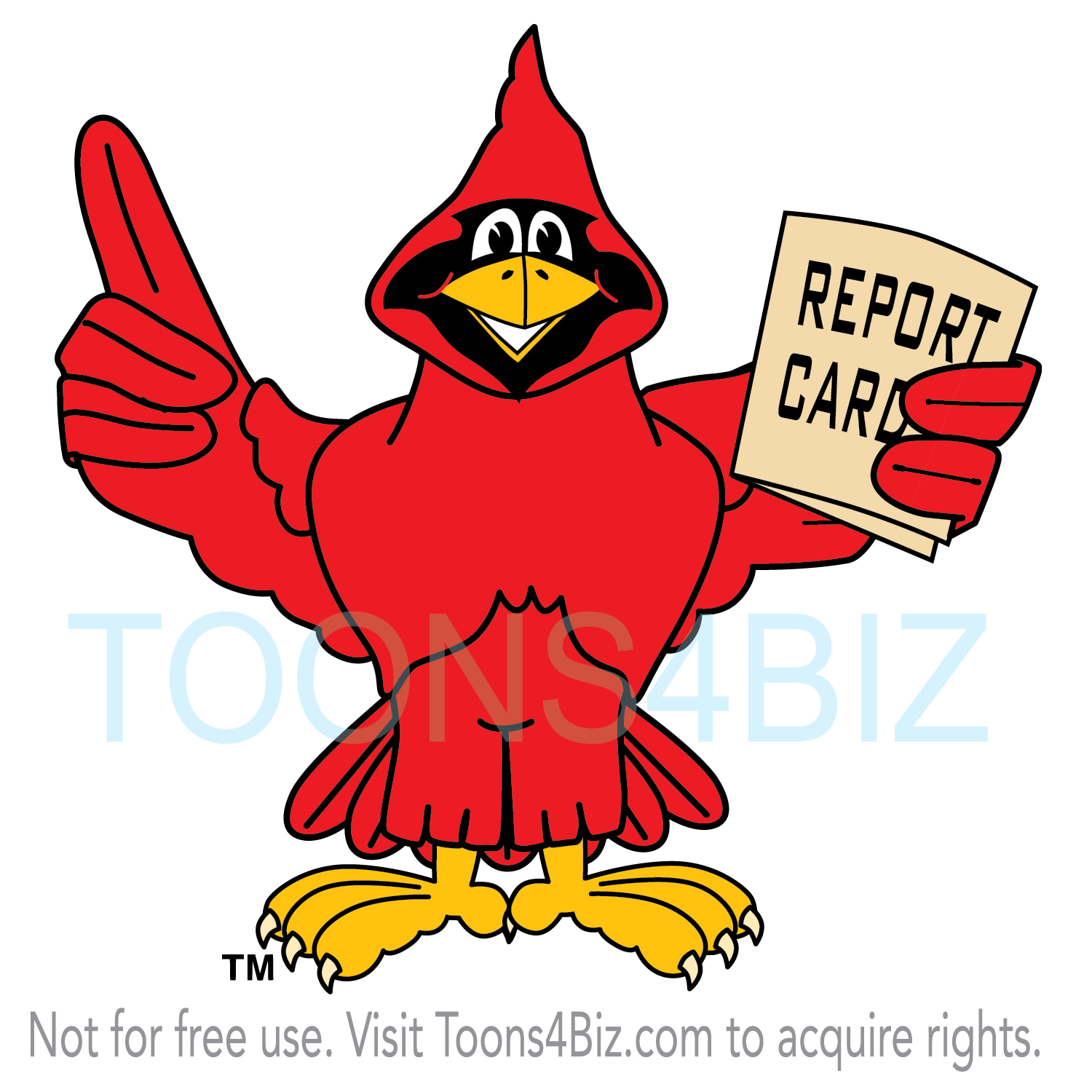 Cardinal Mascot Clipart   School Mascot Clipart