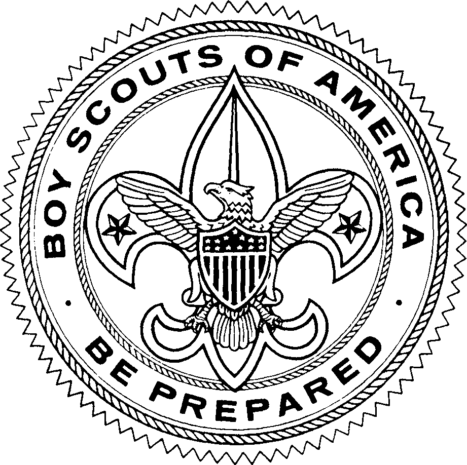 Black And White Large Size Downloadable Eagle Scout Clipart Badge