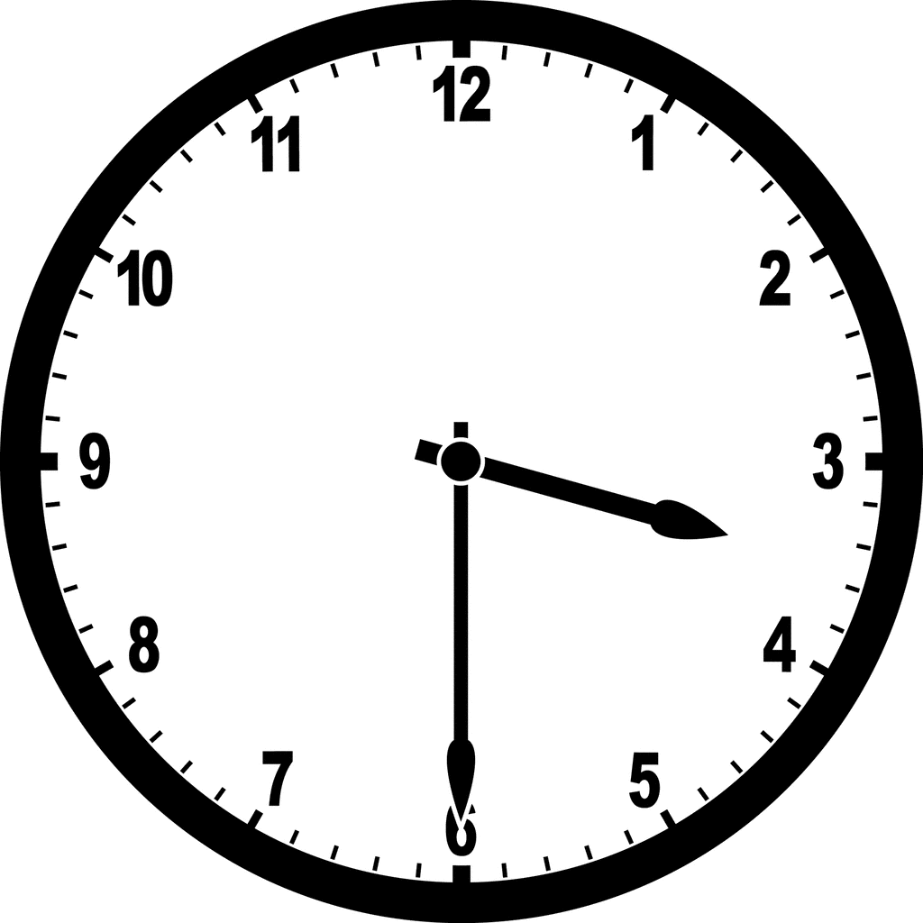 Clock 3 30   Clipart Etc