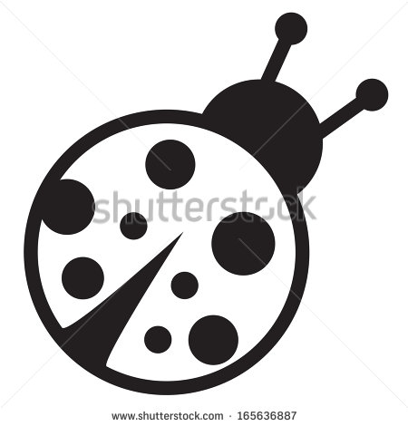 Cute Ladybug Clipart Black And White Cute Icon Of Isolated Ladybird