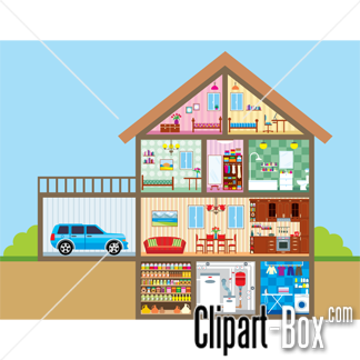 Home Design On Clipart House Cutout Royalty Free Vector Design
