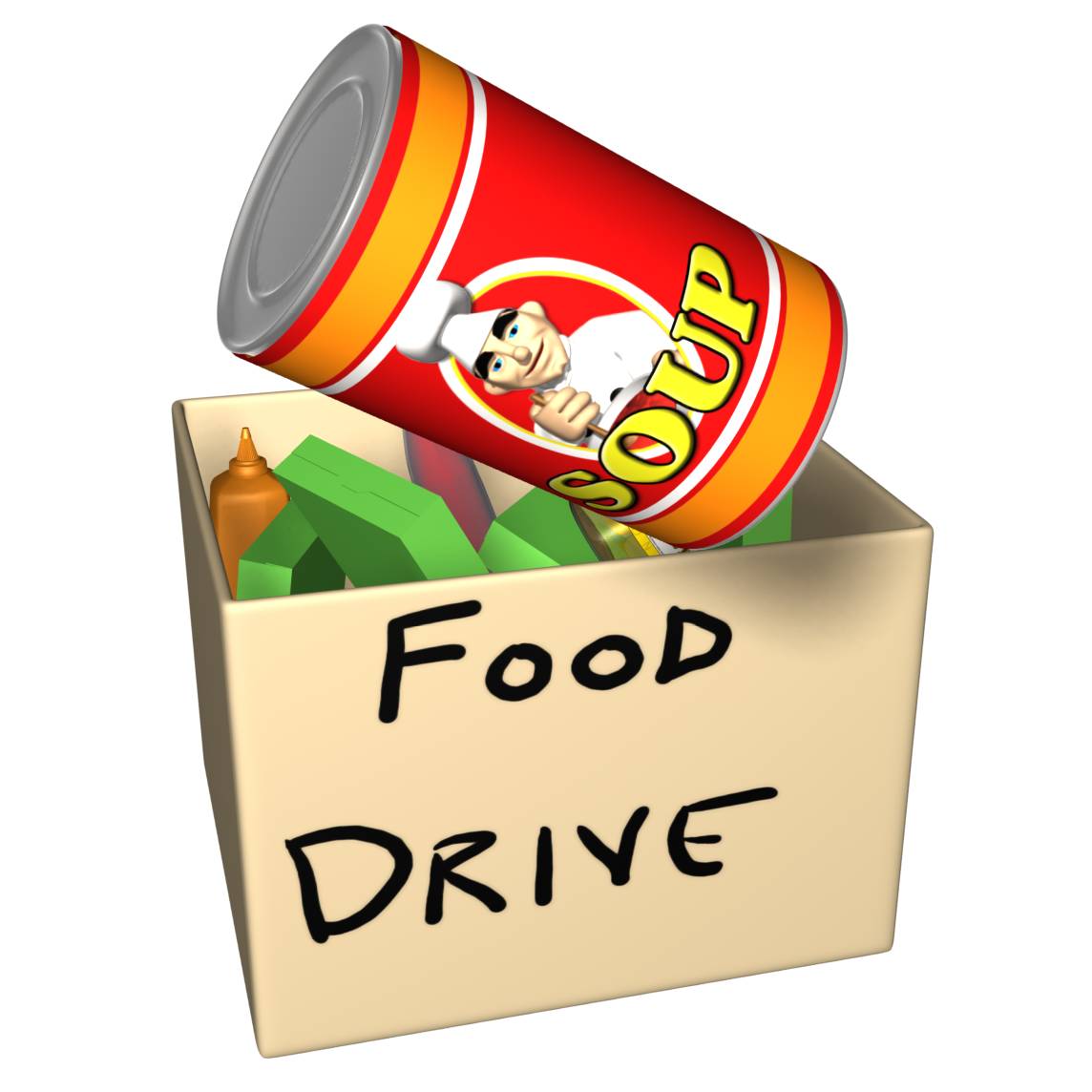 Viewing Gallery For   Canned Food Drive Clip Art