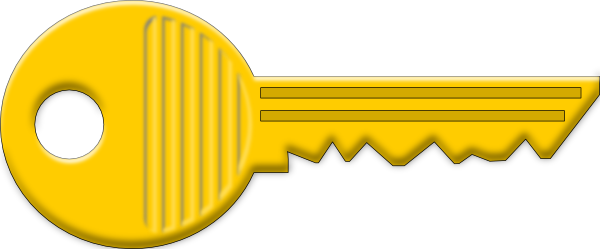 Yellow Key Clip Art At Clker Com   Vector Clip Art Online Royalty