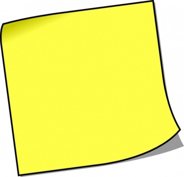 Blank Sticky Note Clip Art Vector   Free Download