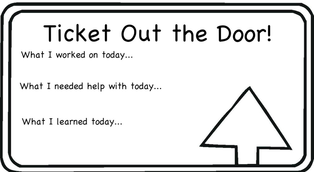 Ticket Out The Door Clipart Can Write Your Own Ticket