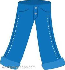 Clip Art Of A Pair Of Jeans