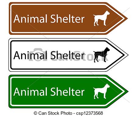 Clip Art Vector Of Sign Animal Shelter Csp12373568   Search Clipart