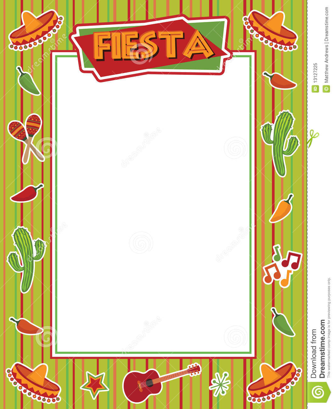 Mexican Food Border Clip Art Mexican Fiesta Frame With