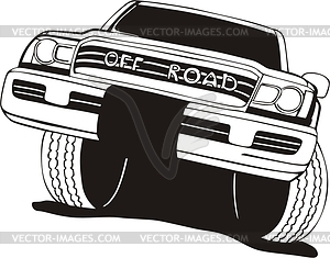 Off Road Vehicle   Vector Clipart