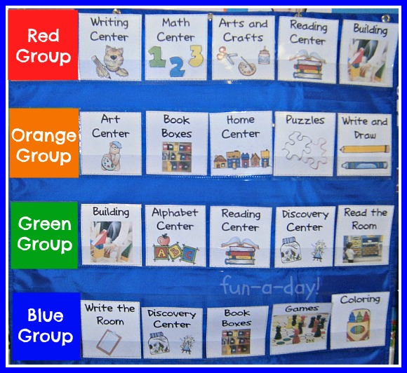 Preschool Center Time Clipart Structured Grouped Centers