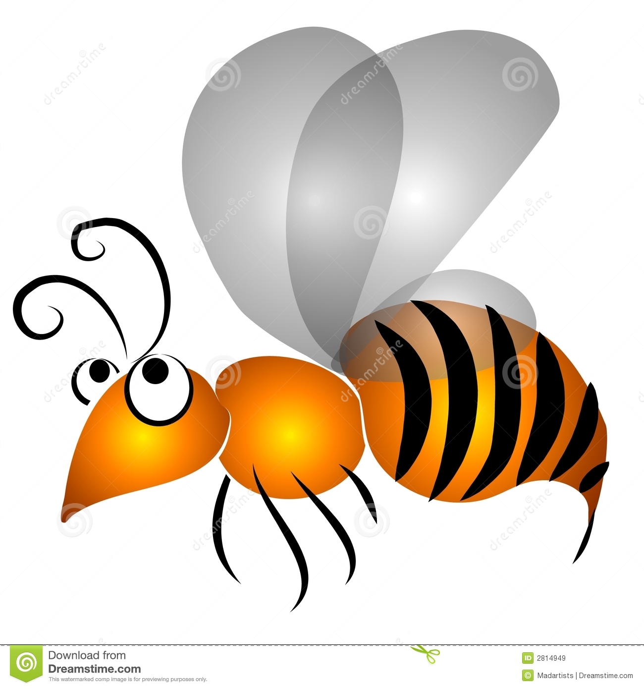 Royalty Free Stock Images  Cartoon Flying Wasp Clip Art