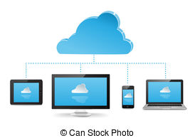 Cloud Server Illustrations And Clipart