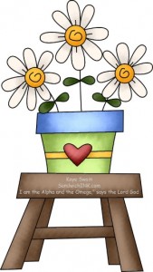 Cute Country Clipart With Encouraging And Comforting Bible Memory