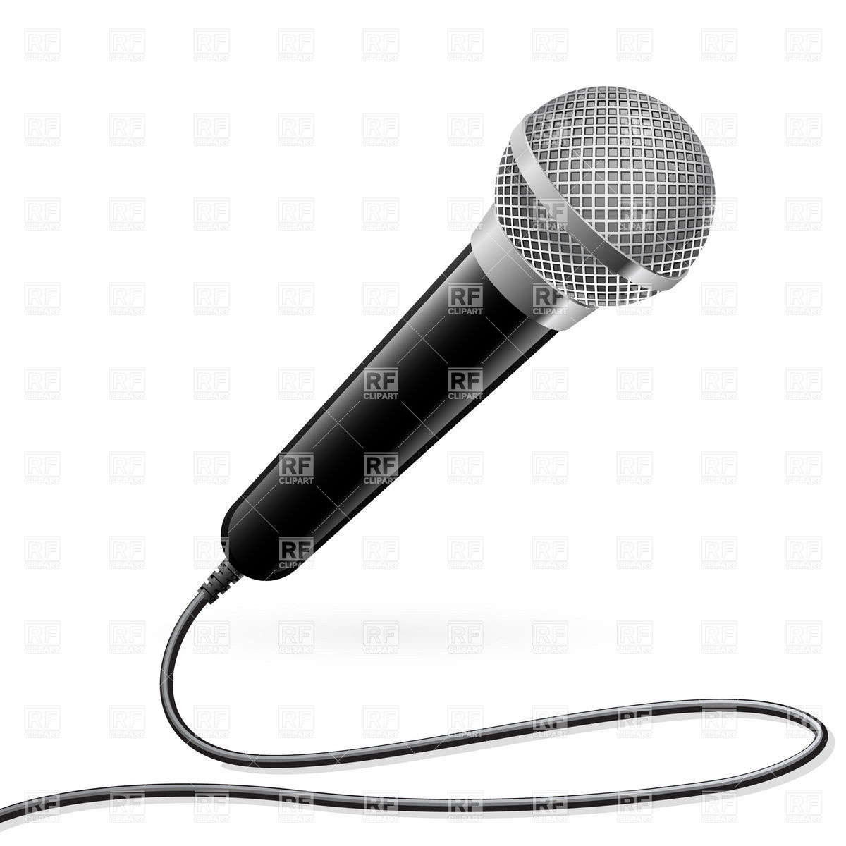 Microphone For Karaoke Download Royalty Free Vector Clipart  Eps