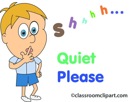 People   Quiet Please 05   Classroom Clipart