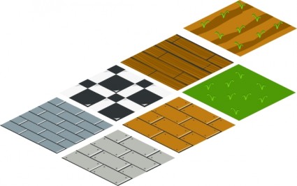 Isometric Floor Tile Clip Art Free Vector In Open Office Drawing Svg