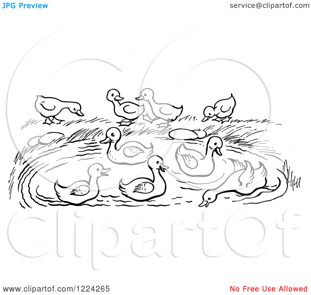 Lake Clipart Black And White Clipart Of A Black And White