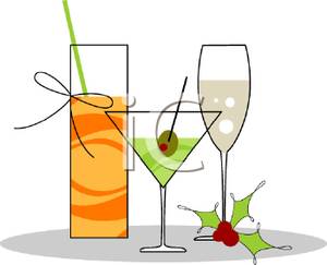 Mixed Drinks   Royalty Free Clipart Picture