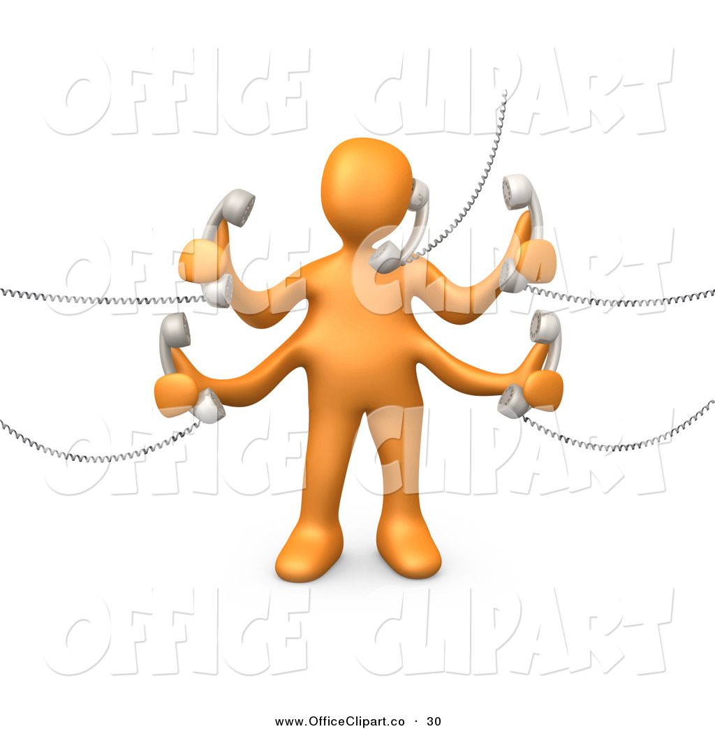 Office Work Clipart Clip Art Of A Busy Orange