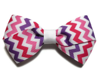 Bow Navy Blue Chevron Boutique Bowbaby Hair Bows Toddlers Hairbow    
