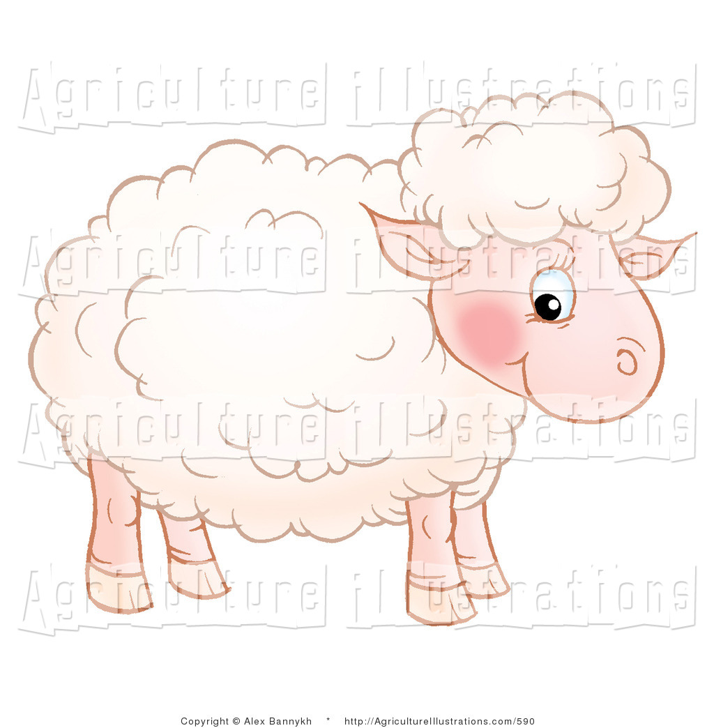 Clipart Of An Adorable Lamb By Alex Bannykh    590