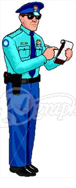 Police Officer   Parking Ticket  Clipart Illustrations Gg65229206
