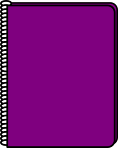 Purple Notebook Clip Art At Clker Com   Vector Clip Art Online
