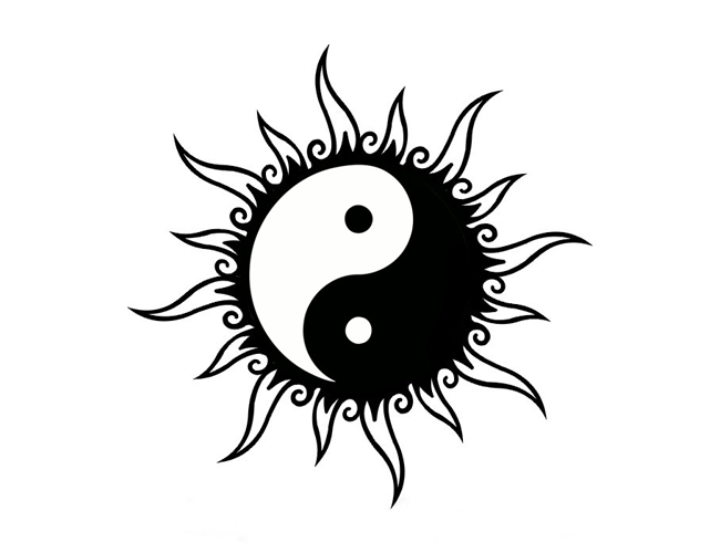 Gallery For   Yin Yang Sun Moon Tattoos