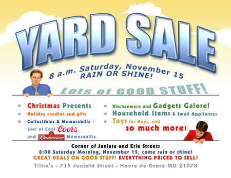 Garage Sale Flyers This Is Your Index Html Page