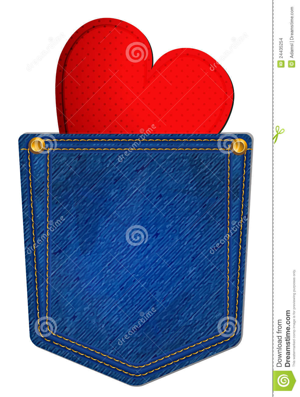 Jean Pocket Clipart Blue Jean Pocket With Heart