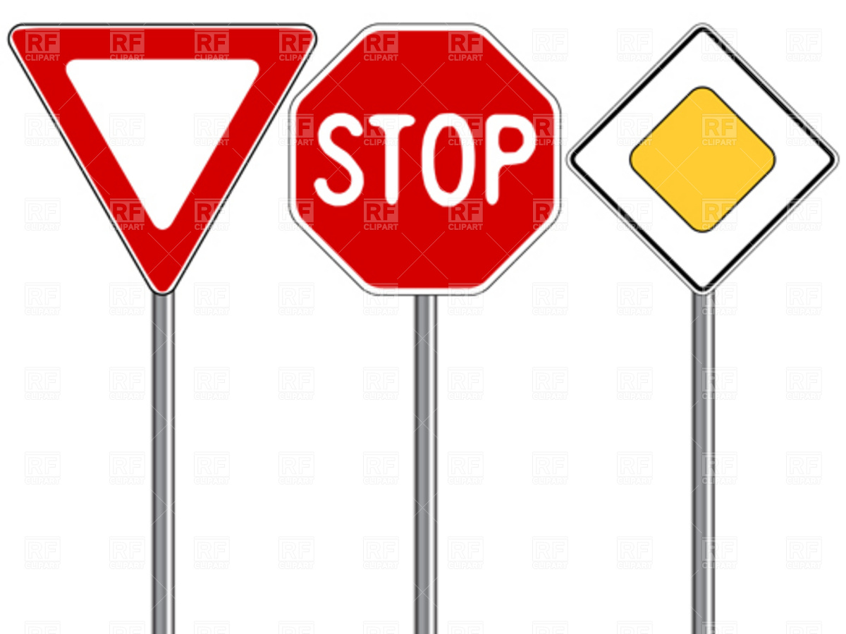 Traffic Signs Download Royalty Free Vector Clipart  Eps