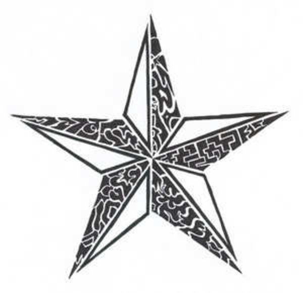 Tribal Star Tattoo   Free Images At Clker Com   Vector Clip Art Online