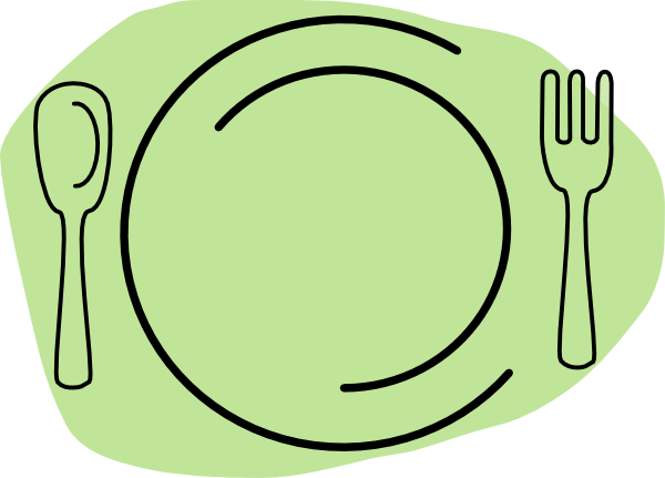 Turkey Dinner Plate Clipart Blue Gray Plate Hi Png