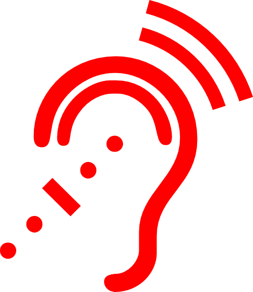 Red Hearing Aid Clip Art At Clker Com   Vector Clip Art Online