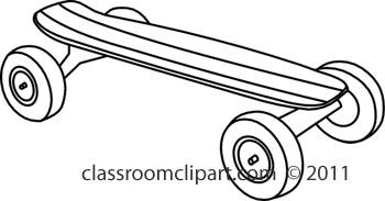 Sports   Skateboard 411c   Classroom Clipart
