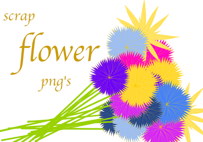 Today I Created Another Free Joyful Colored Flower Png Collection With