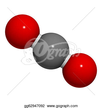 Carbon Compound Clipart Drawings   Carbon Dioxide  Co2  Molecule