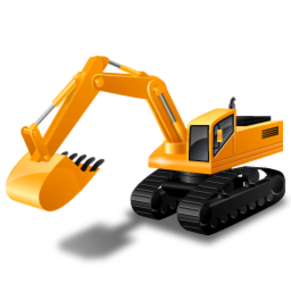 Excavator Icon   Free Images At Clker Com   Vector Clip Art Online