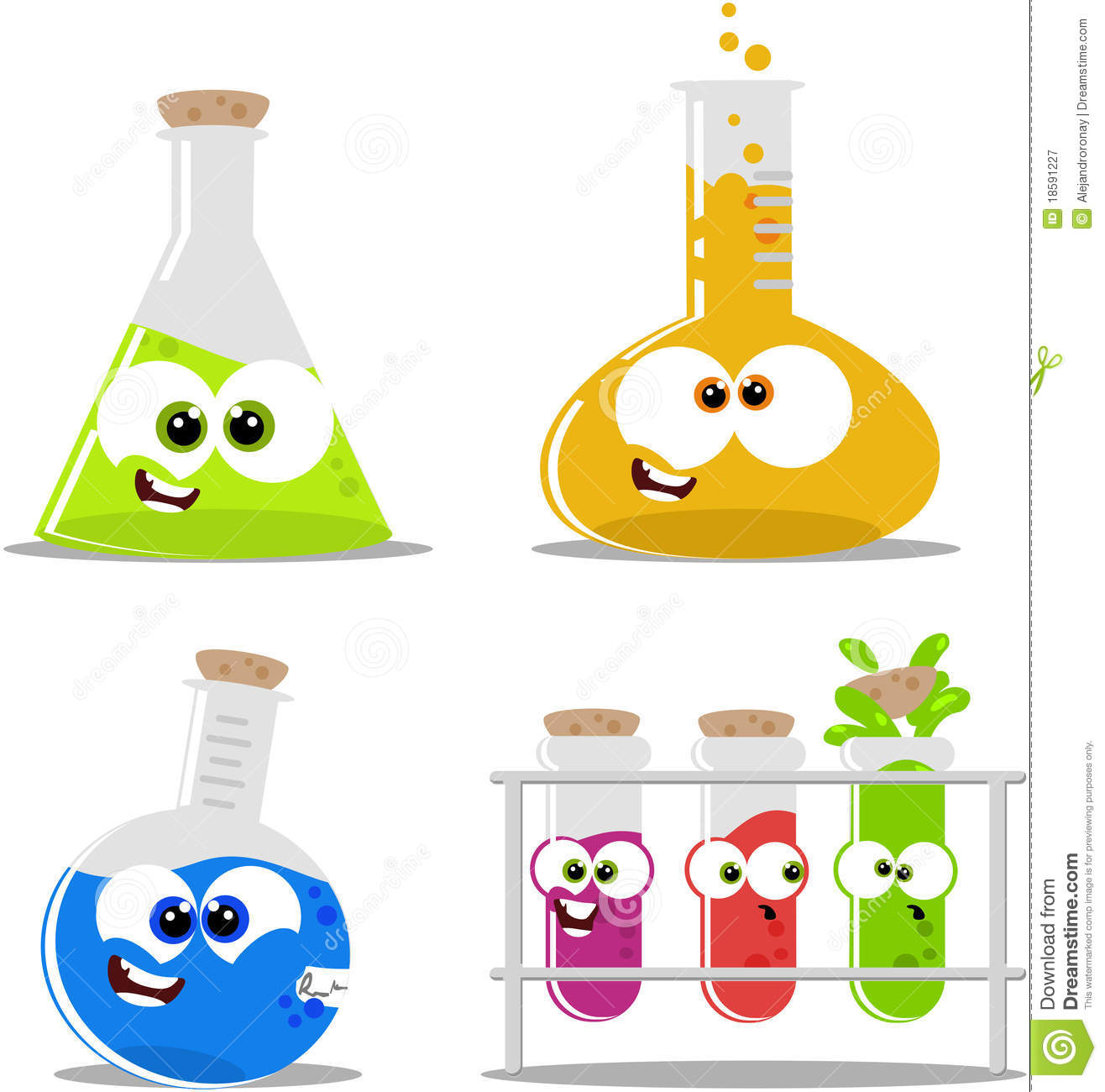 Science Chemical Flasks And Beakers Royalty Free Stock Photography