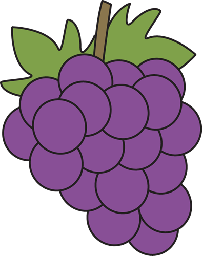 Grapes Clip Art Image   Bunch Of Purple Grapes