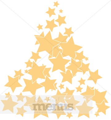 Png Jpg Eps Word Tweet Gold Star Tree Clipart Gold Stars Pile Into A
