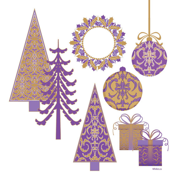 Sale Christmas Clip Art Christmas Tree Digital Scrapbooking Clipart