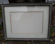 Vintage Gray Barn Weathered Wood P Icture Frame Large Horizontal Wall    