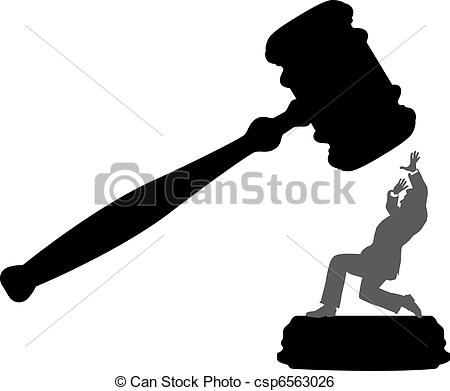 In Danger Of Court Injustice Gavel      Csp6563026   Search Clipart